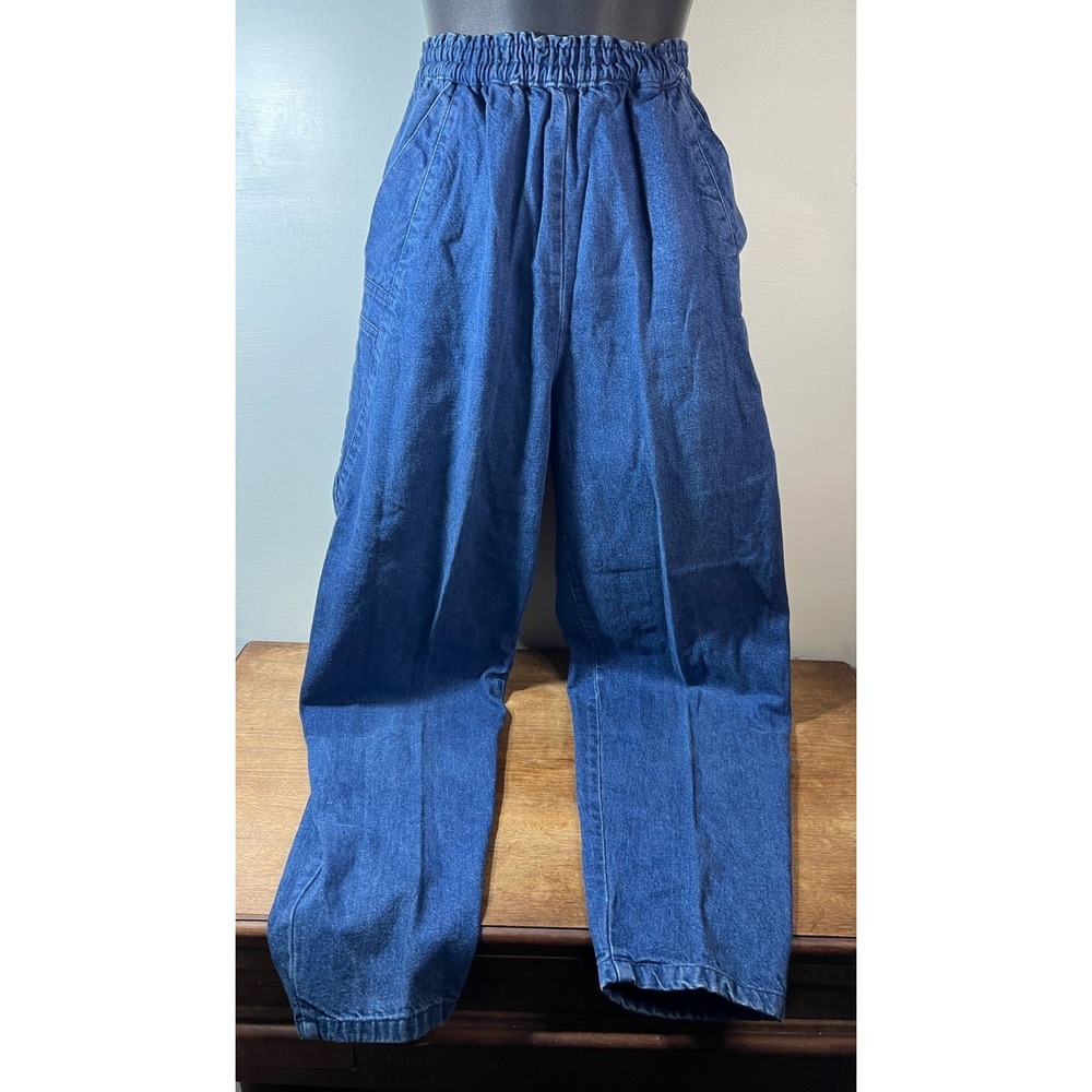 VTG Women's CHEROKEE Denim Jeans 28x29 Acid Washed High Waist Tapered Leg 1980s
